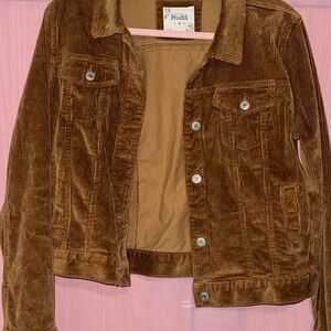 MUDD Y2K Brown Corduroy Light Jacket